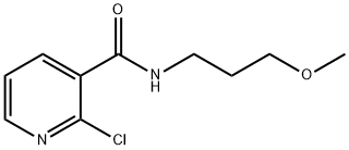 2-Chloro-N-(3-methoxypropyl)nicotinamide Struktur