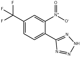 5-[2-Nitro-4-(trifluoromethyl)phenyl]-2H-1,2,3,4-tetraazole Struktur