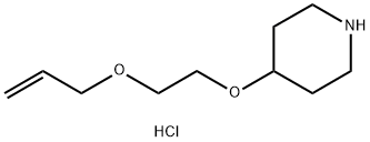 4-[2-(Allyloxy)ethoxy]piperidine hydrochloride Struktur