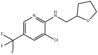 3-Chloro-N-(tetrahydro-2-furanylmethyl)-5-(trifluoromethyl)-2-pyridinamine Struktur