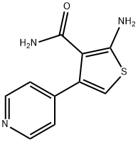 2-Amino-4-pyridin-4-yl-thiophene-3-carboxylic acid amide Struktur