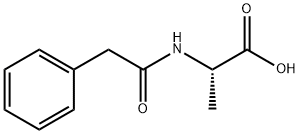 N-(2-Phenylacetyl)alanine Struktur