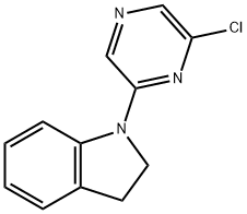 1-(6-Chloro-2-pyrazinyl)indoline Struktur