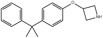 3-Azetidinyl 4-(1-methyl-1-phenylethyl)phenylether Struktur