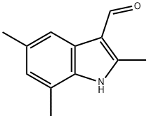 2,5,7-Trimethyl-1H-indole-3-carbaldehyde Struktur