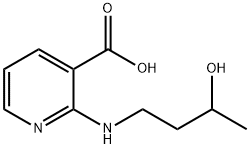 2-[(3-Hydroxybutyl)amino]nicotinic acid Struktur