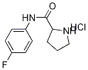 N-(4-Fluorophenyl)-2-pyrrolidinecarboxamidehydrochloride Struktur