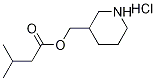 3-Piperidinylmethyl 3-methylbutanoatehydrochloride Struktur