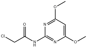 acetamide, 2-chloro-N-(4,6-dimethoxy-2-pyrimidinyl)- Struktur