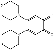 3,5-cyclohexadiene-1,2-dione, 4,5-di-4-morpholinyl- Struktur