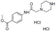 benzoic acid, 4-[(1-piperazinylacetyl)amino]-, methyl este Struktur