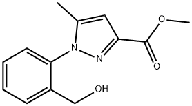 Methyl 1-[2-(hydroxymethyl)phenyl]-5-methyl-1H-pyrazole-3-carboxylate Struktur