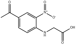 N-(4-Acetyl-2-nitrophenyl)glycine Struktur