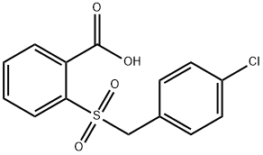 2-[(4-Chlorobenzyl)sulfonyl]benzoic acid Struktur