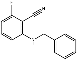 2-(Benzylamino)-6-fluorobenzonitrile Struktur