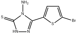 4-Amino-5-(5-bromo-2-thienyl)-4H-1,2,4-triazole-3-thiol Struktur