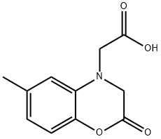 (6-Methyl-2-oxo-2,3-dihydro-4H-1,4-benzoxazin-4-yl)acetic acid Struktur