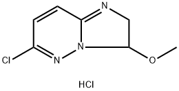 6-Chloro-3-methoxy-2,3-dihydroimidazo-[1,2-b]pyridazine hydrochloride Struktur