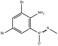 [2,4-Dibromo-6-(methyl-NNO-azoxy)phenyl]amine Struktur