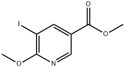 Methyl 5-iodo-6-methoxypyridine-3-carboxylate Struktur