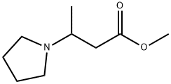 Methyl 3-pyrrolidin-1-ylbutanoate Struktur