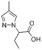 2-(4-Methyl-1H-pyrazol-1-yl)butanoic acid Struktur