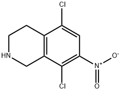 5,8-Dichloro-7-nitro-1,2,3,4-tetrahydroisoquinoline Struktur