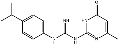 N-(4-Isopropylphenyl)-N'-(6-methyl-4-oxo-1,4-dihydropyrimidin-2-yl)guanidine Struktur