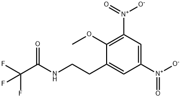 2,2,2-Trifluoro-N-(2-methoxy-3,5-dinitrophenethyl) acetamide Struktur