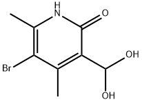 (5-Bromo-2-hydroxy-4,6-dimethyl-pyridin-3-yl)-methanediol Struktur