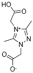 [4-(Carboxymethyl)-3,5-dimethyl-1H-1,2,4-triazol-4-ium-1-yl]acetate Struktur