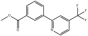 3-(4-Trifluoromethyl-pyridin-2-yl)-benzoic acid methyl ester Struktur