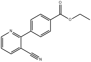 4-(3-Cyano-pyridin-2-yl)-benzoic acid ethyl ester Struktur