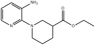 Ethyl 1-(3-aminopyridin-2-yl)piperidine-3-carboxylate Struktur