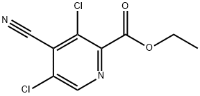 Ethyl 3,5-dichloro-4-cyanopyridine-2-carboxylate Struktur