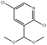 2,5-Dichloro-3-(dimethoxymethyl)pyridine Struktur