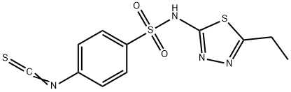 N-(5-Ethyl-1,3,4-thiadiazol-2-yl)-4-isothiocyanatobenzenesulfonamide Struktur