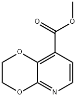 Methyl 2,3-dihydro-[1,4]dioxino-[2,3-b]pyridine-8-carboxylate Struktur