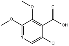 5-Chloro-2,3-dimethoxyisonicotinic acid Struktur