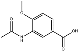 3-(Acetylamino)-4-methoxybenzoic acid Struktur