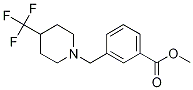 Methyl 3-{[4-(trifluoromethyl)piperidin-1-yl]methyl}benzoate Struktur