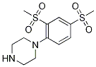 1-[2,4-Bis(methylsulphonyl)phenyl]piperazine Struktur