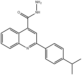 2-(4-ISOPROPYLPHENYL)QUINOLINE-4-CARBOHYDRAZIDE Struktur