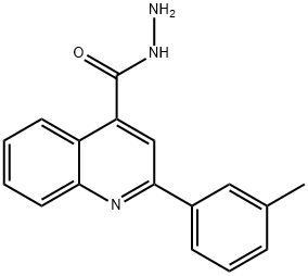 2-(3-METHYLPHENYL)QUINOLINE-4-CARBOHYDRAZIDE Struktur