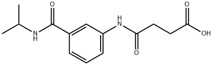 4-{3-[(ISOPROPYLAMINO)CARBONYL]ANILINO}-4-OXOBUTANOIC ACID Struktur