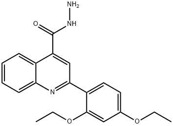 2-(2,4-DIETHOXYPHENYL)QUINOLINE-4-CARBOHYDRAZIDE Struktur