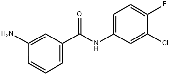 3-AMINO-N-(3-CHLORO-4-FLUOROPHENYL)BENZAMIDE Struktur