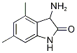 3-AMINO-4,6-DIMETHYL-1,3-DIHYDRO-2H-INDOL-2-ONE Struktur