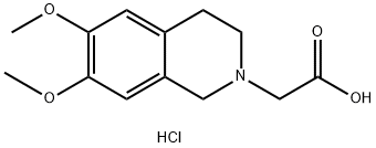 (6,7-DIMETHOXY-3,4-DIHYDRO-1H-ISOQUINOLIN-2-YL)-ACETIC ACID HYDROCHLORIDE Struktur