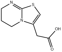 6,7-DIHYDRO-5H-[1,3]THIAZOLO[3,2-A]PYRIMIDIN-3-YLACETIC ACID Struktur